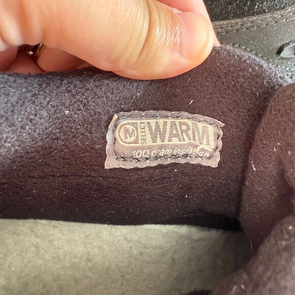 Merrell Women 10 Moab FST ICE Thermo Boot Black Vibram Sole Hiking Winter Shoe - Picture 8 of 9